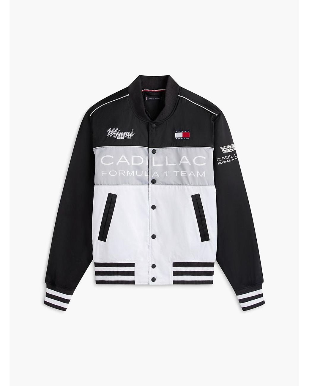 Tommy Hilfiger Multicolor Th X Cadillac Formula 1 Team Miami Varsity Jacket