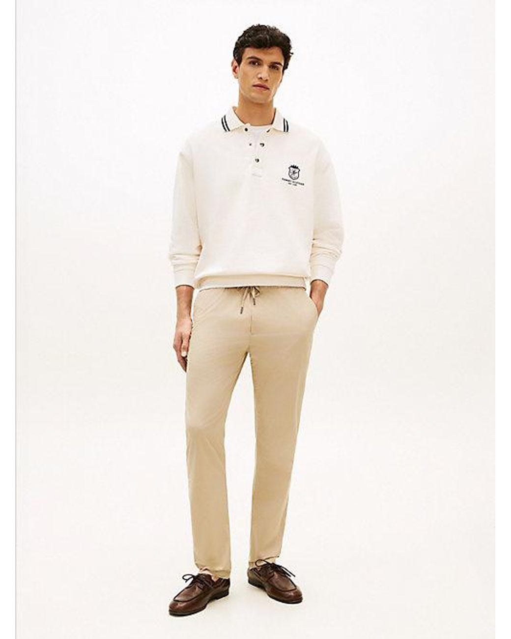 Tommy Hilfiger Natural Denton Lightweight Slim Chinos for men
