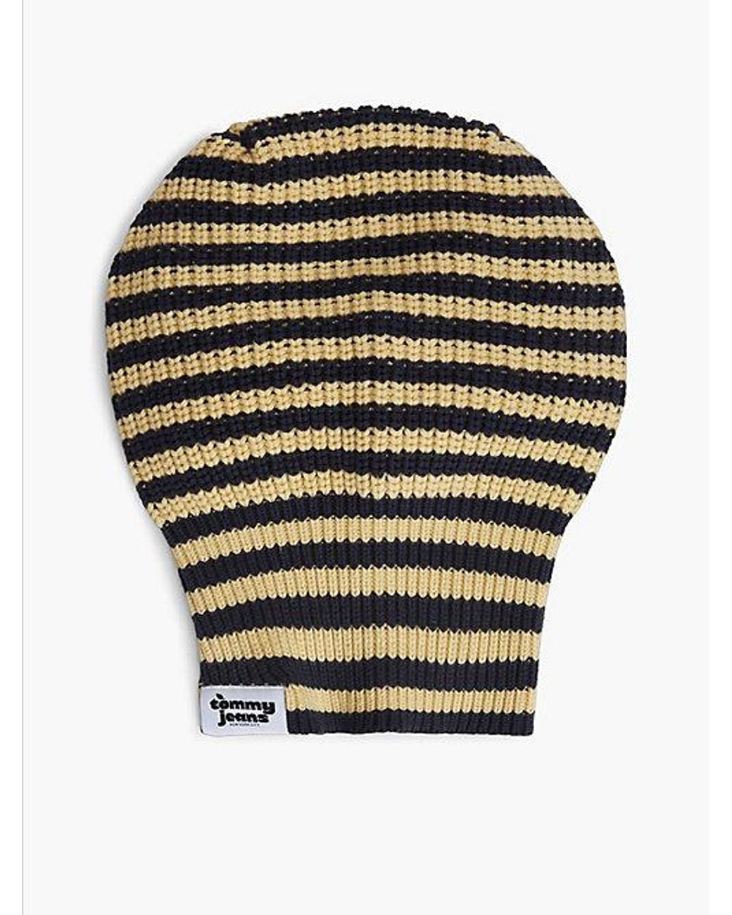Tommy Hilfiger Gray Tommy Jeans Rib Knit Stripe Knitted Hood