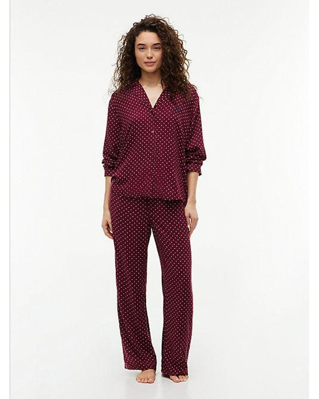 Tommy Hilfiger Red Essential Relaxed Drawstring Pyjama Bottoms