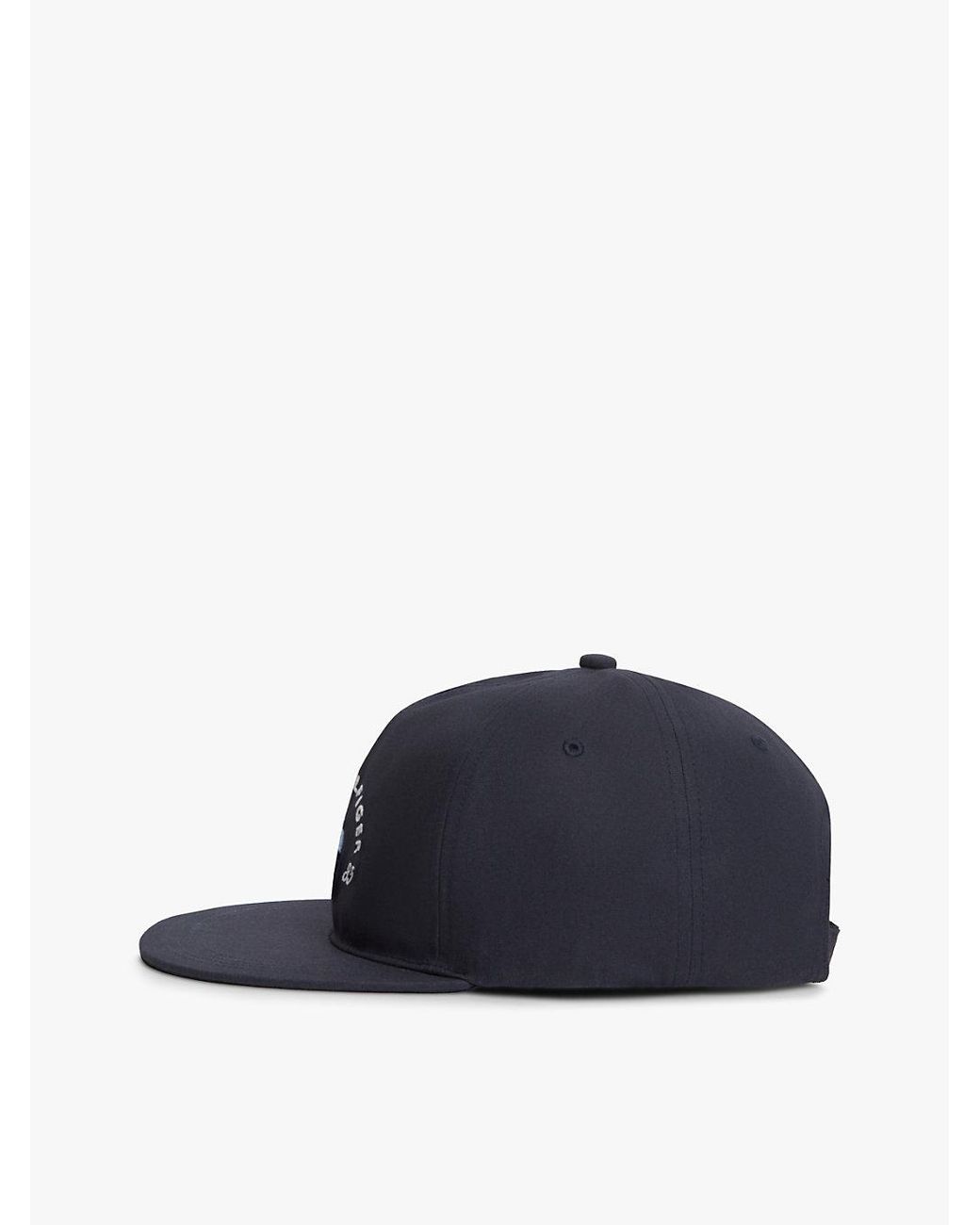 Tommy Hilfiger Blue Heritage Canvas Logo Embroidery Baseball Cap for men