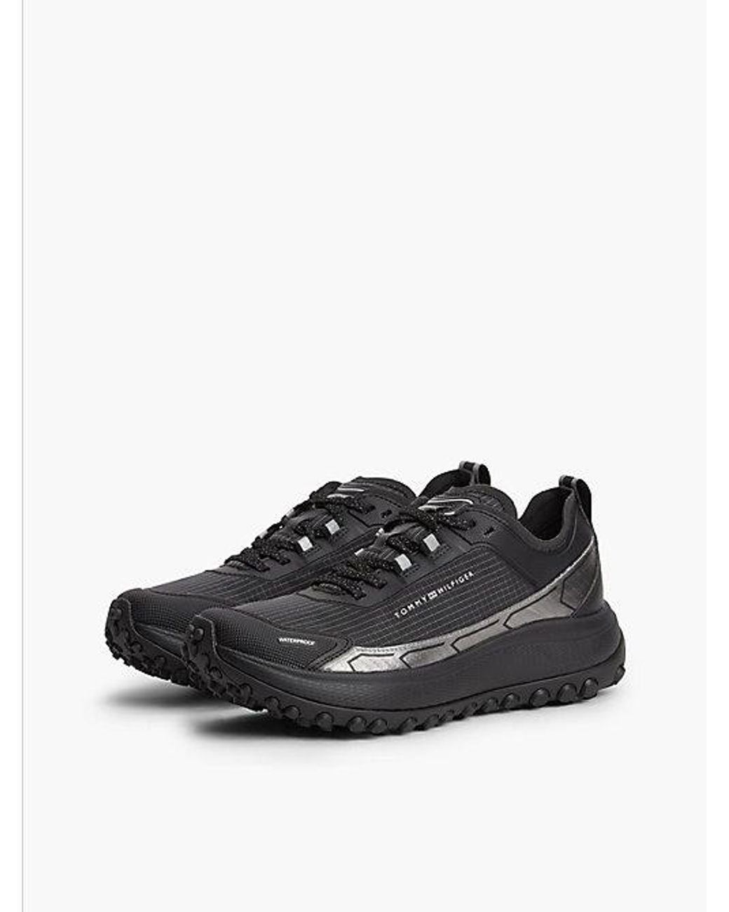 Tommy Hilfiger Black The Canyon Waterproof Reflective Trainers