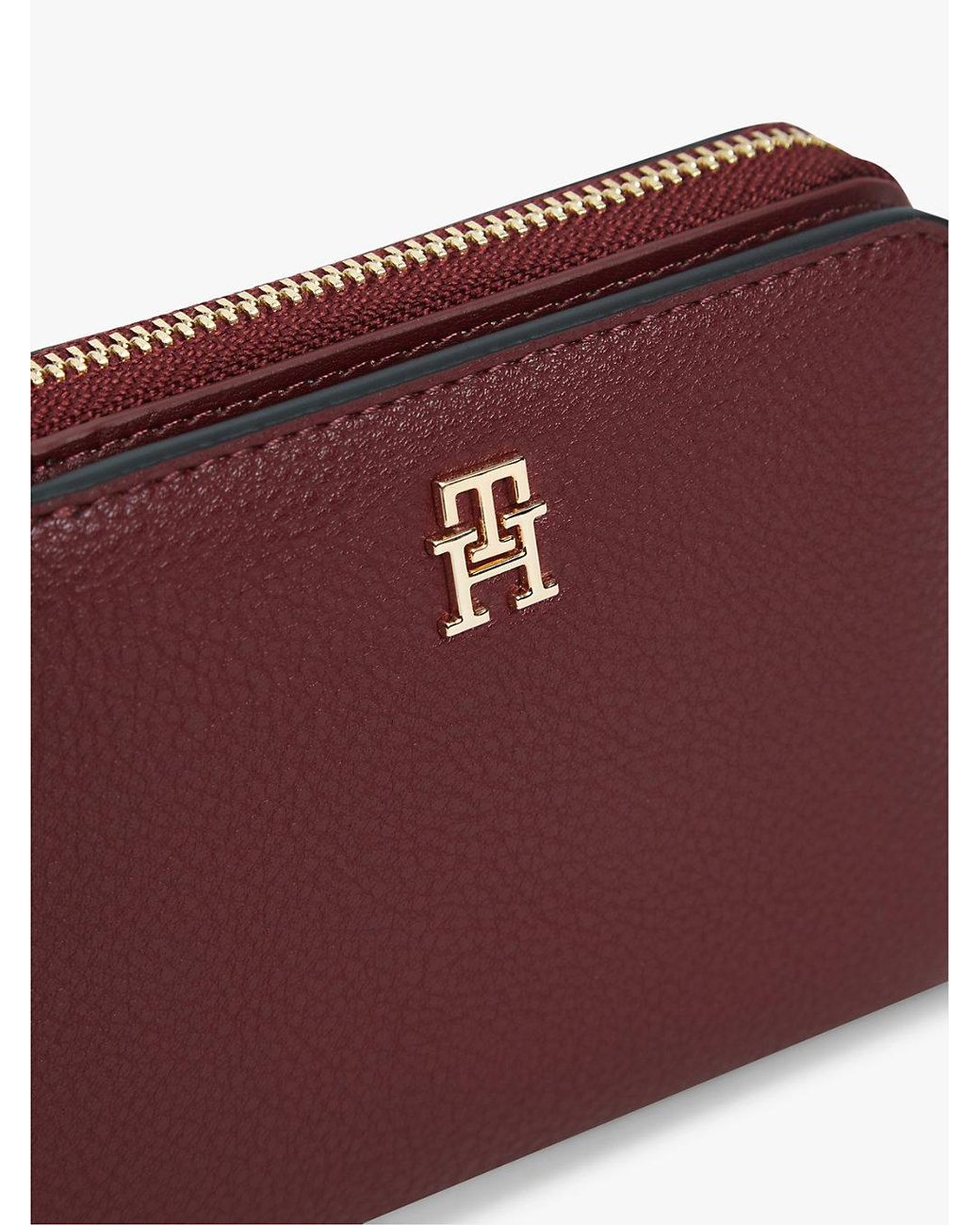 Tommy Hilfiger Purple Hilfiger Icon Zip-Around Flap Wallet