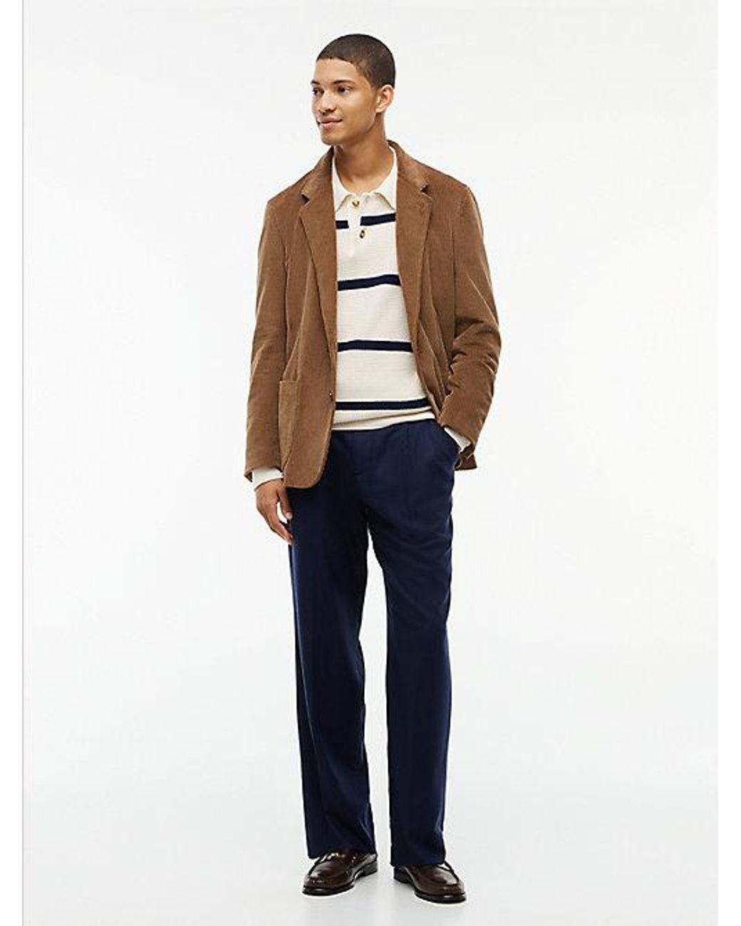 Tommy Hilfiger Blue Dover Regular Straight Wool Blend Chinos for men