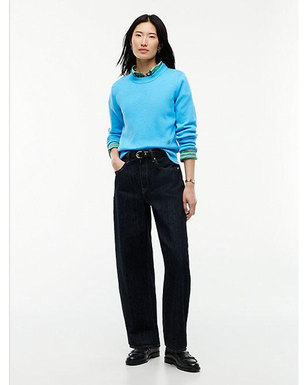 Tommy Hilfiger Blue Premium Knit Crew Neck Jumper