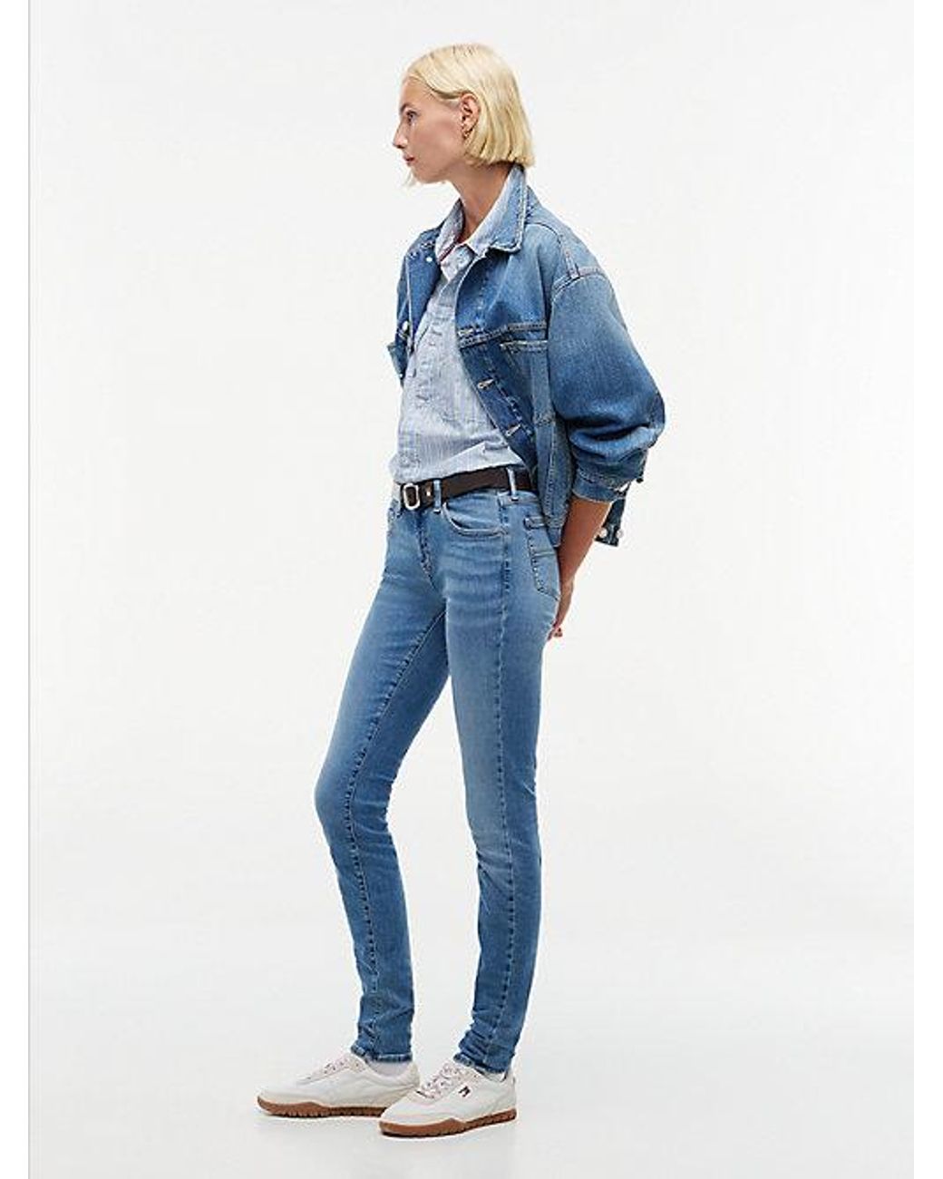 Tommy Hilfiger Blue Low Rise Skinny Jeans