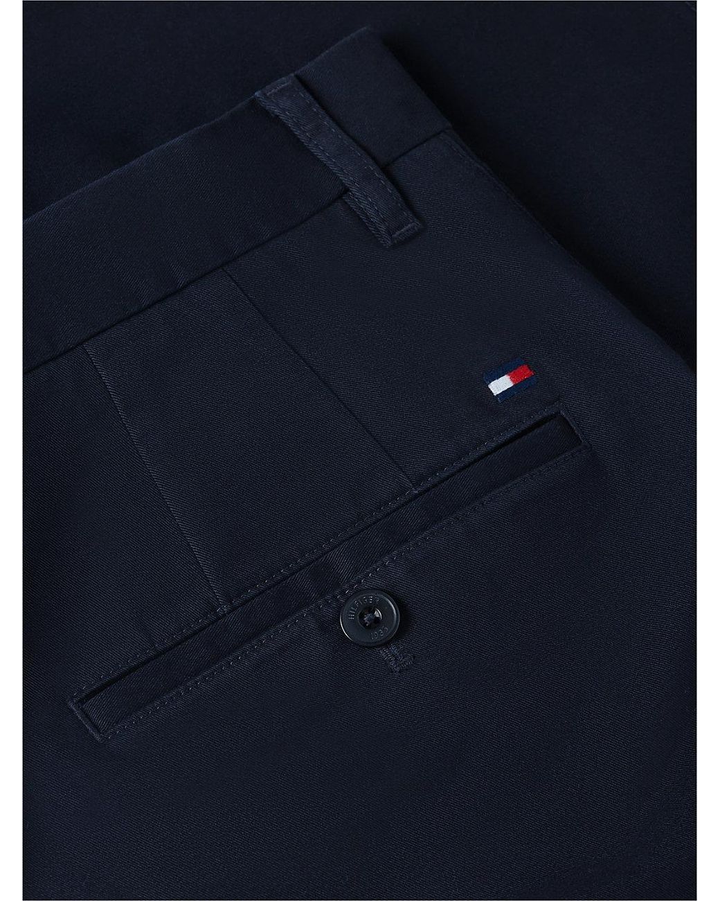 Tommy Hilfiger Blue Denton Twill Straight Fit Chino Shorts for men