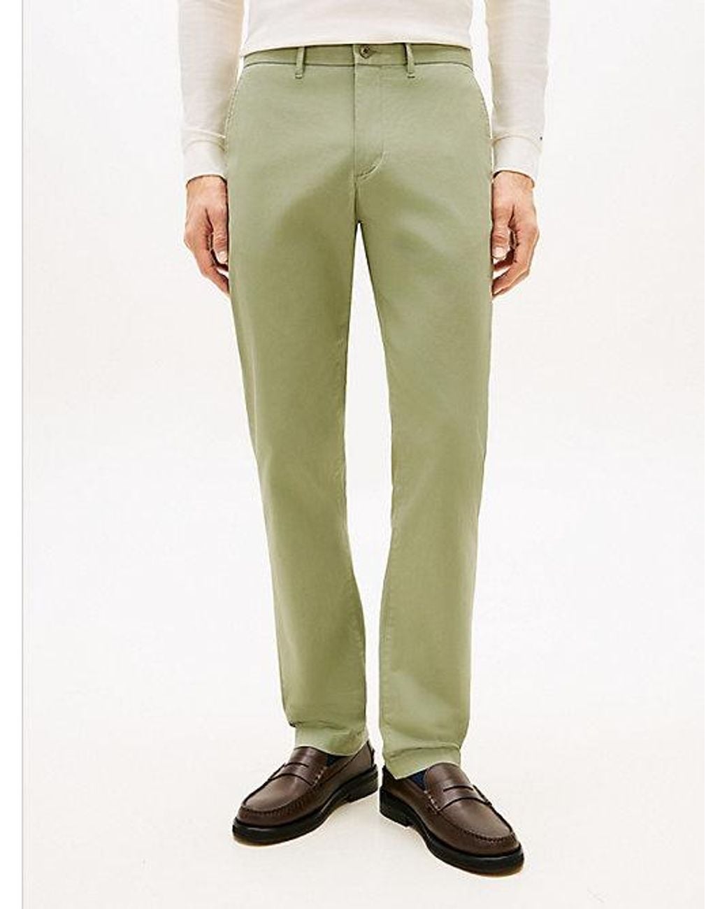 Tommy Hilfiger Natural 1985 Denton Straight Twill Chinos for men