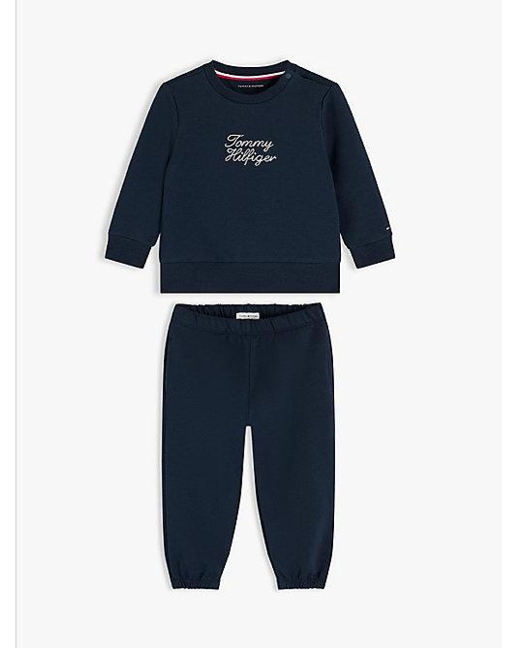 Tommy Hilfiger Blue Rope Logo Sweatshirt And Joggers Sets