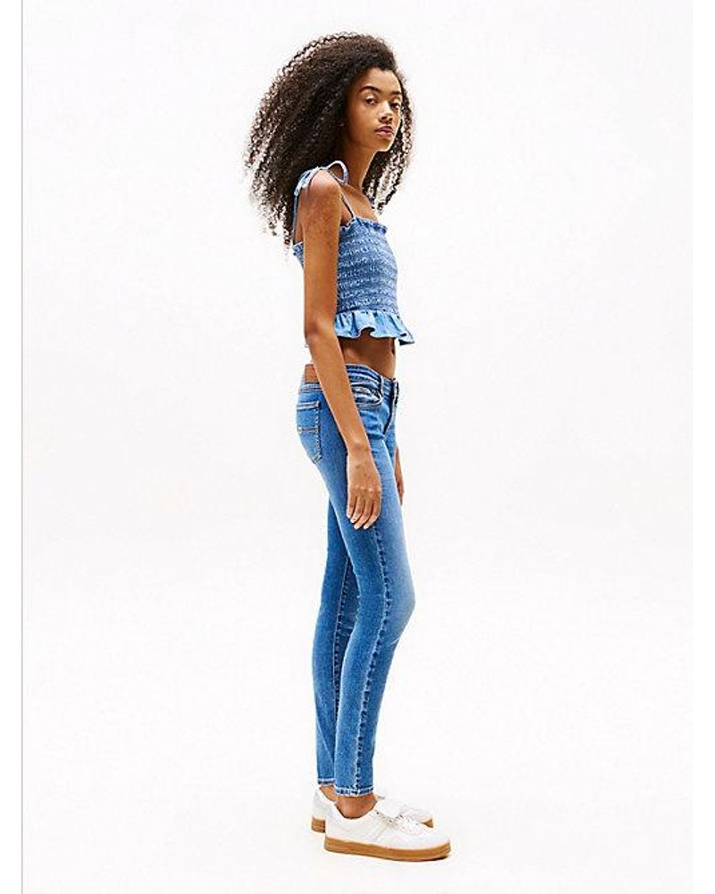 Tommy Hilfiger Blue Lightweight Low Rise Skinny Jeans