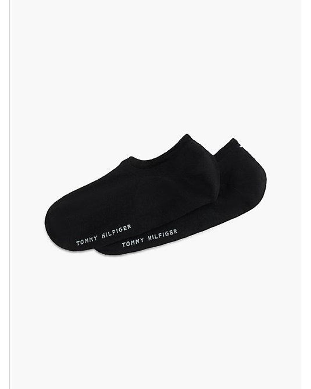 Tommy Hilfiger Black 2-pack Anti-slip Heel Footie Socks for men