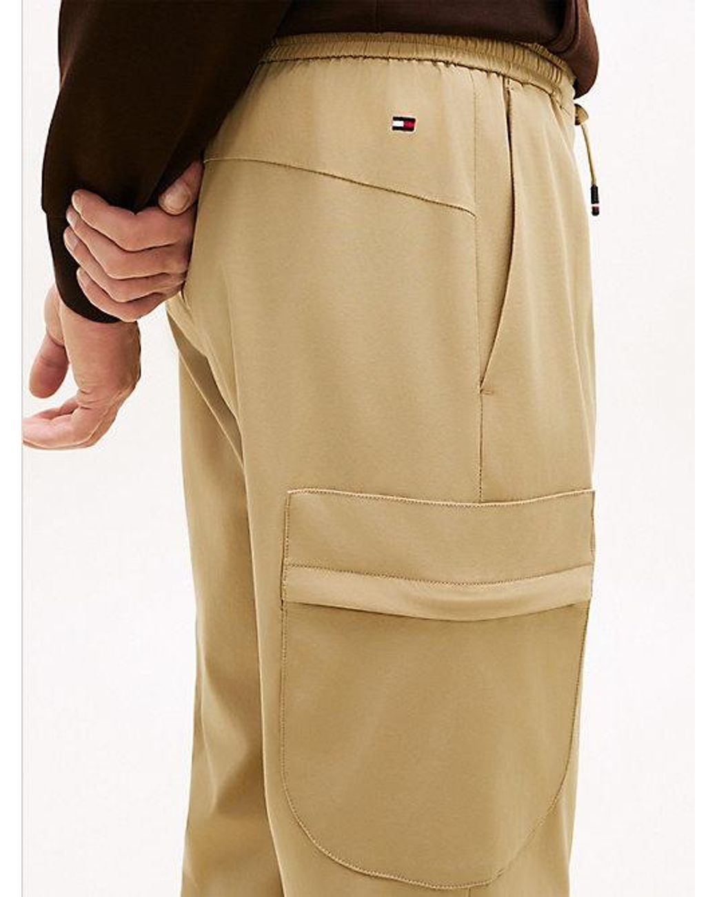 Tommy Hilfiger Black Performance Harlem Packable Tapered Trousers for men