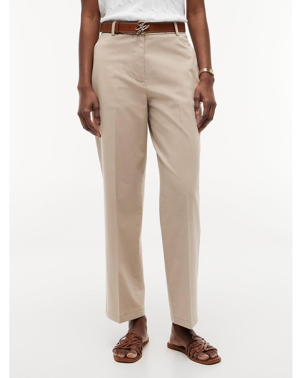 Tommy Hilfiger Natural Washed Slim Straight Chinos