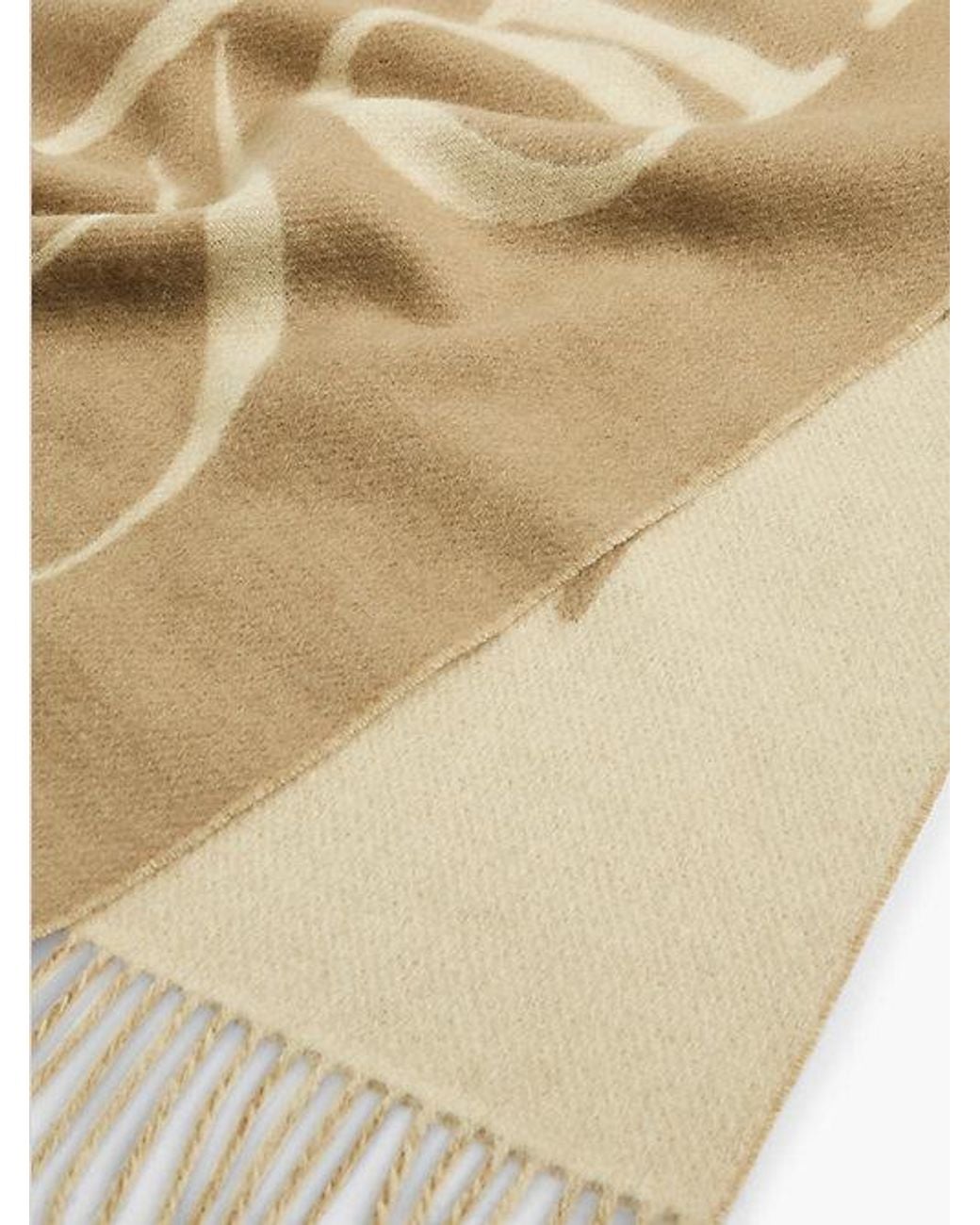 Tommy Hilfiger Metallic Pure Wool Woven Logo Scarf