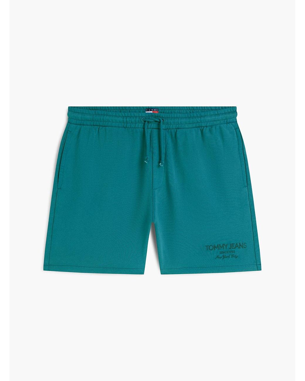 Tommy Hilfiger Green Classic Tonal Logo Embroidery Sweat Shorts for men