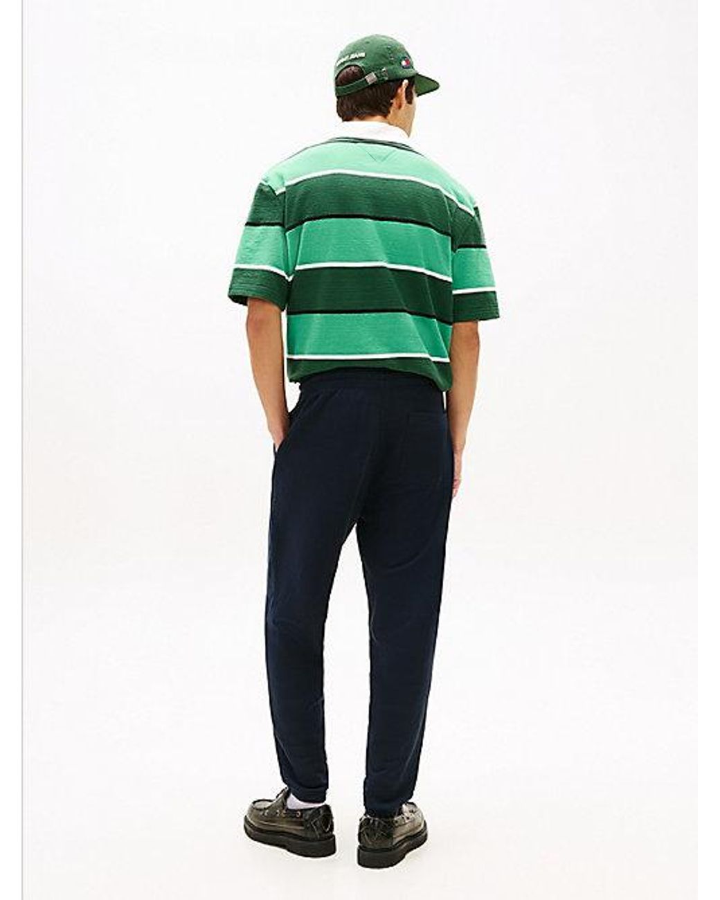 Tommy Hilfiger Fleece Joggingbroek Met Trekkoord En Logo in het Blue voor heren