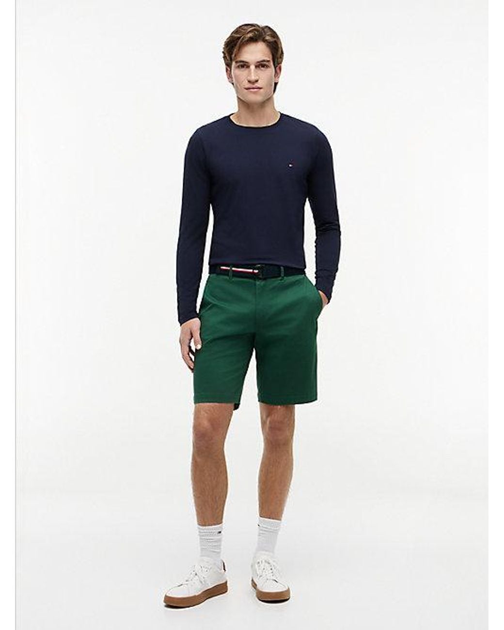 Tommy Hilfiger Blue Slim Jersey Long Sleeve T-Shirt for men