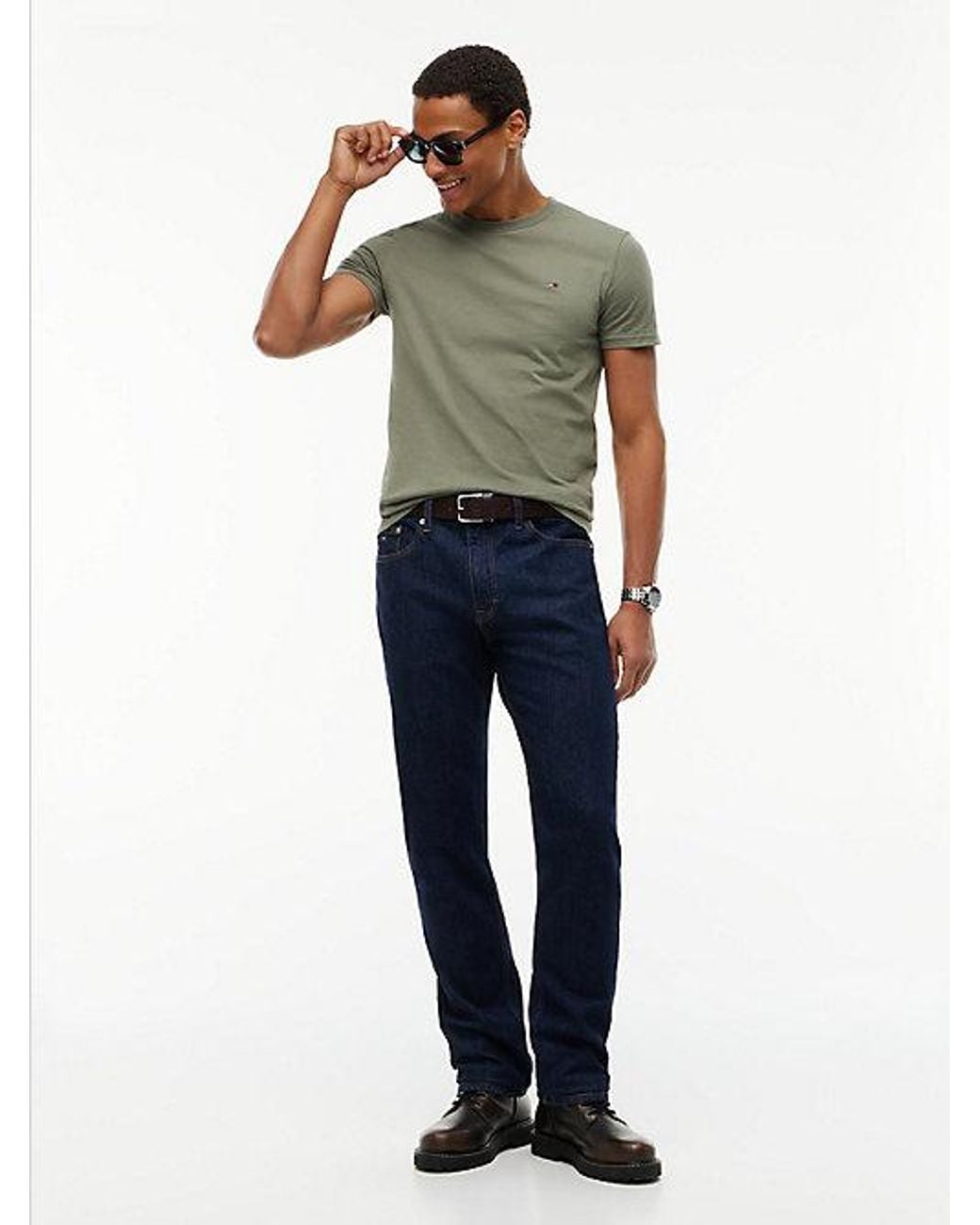 Tommy Hilfiger Green 2 Pack Tommy Flag Extra Slim T-Shirts for men