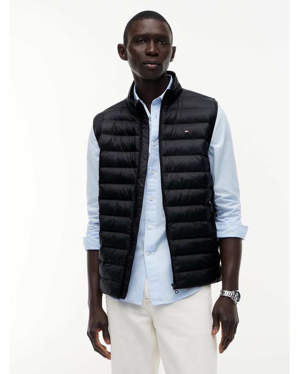 Tommy Hilfiger Blue Packable Quilted Gilet for men