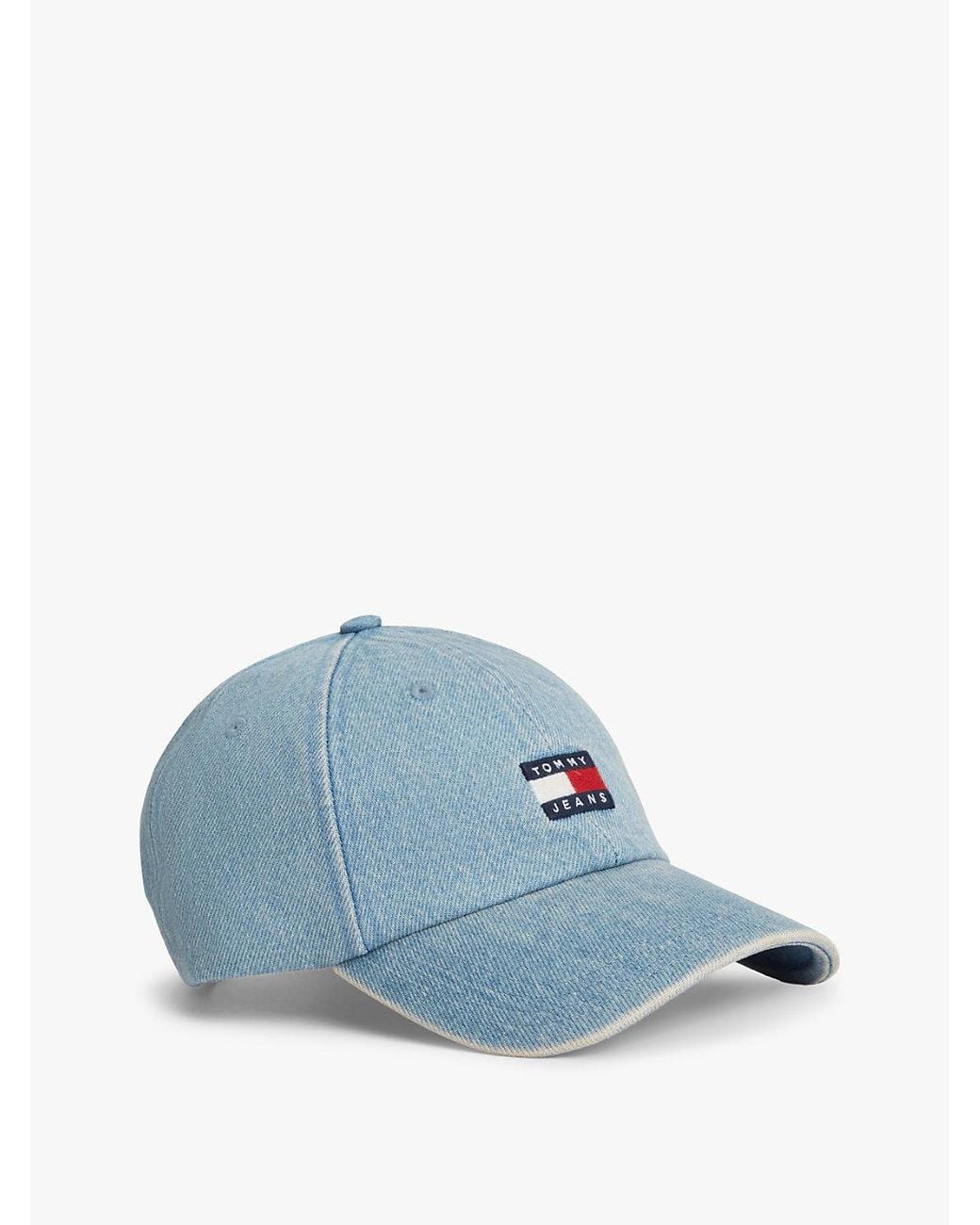 Tommy Hilfiger Blue Heritage Logo Denim Baseball Cap for men