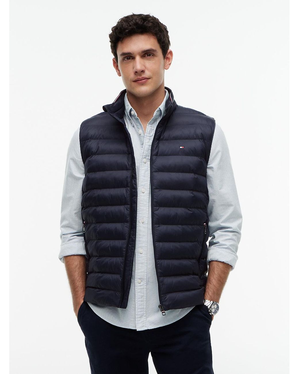 Tommy Hilfiger Blue Packable Quilted Gilet for men