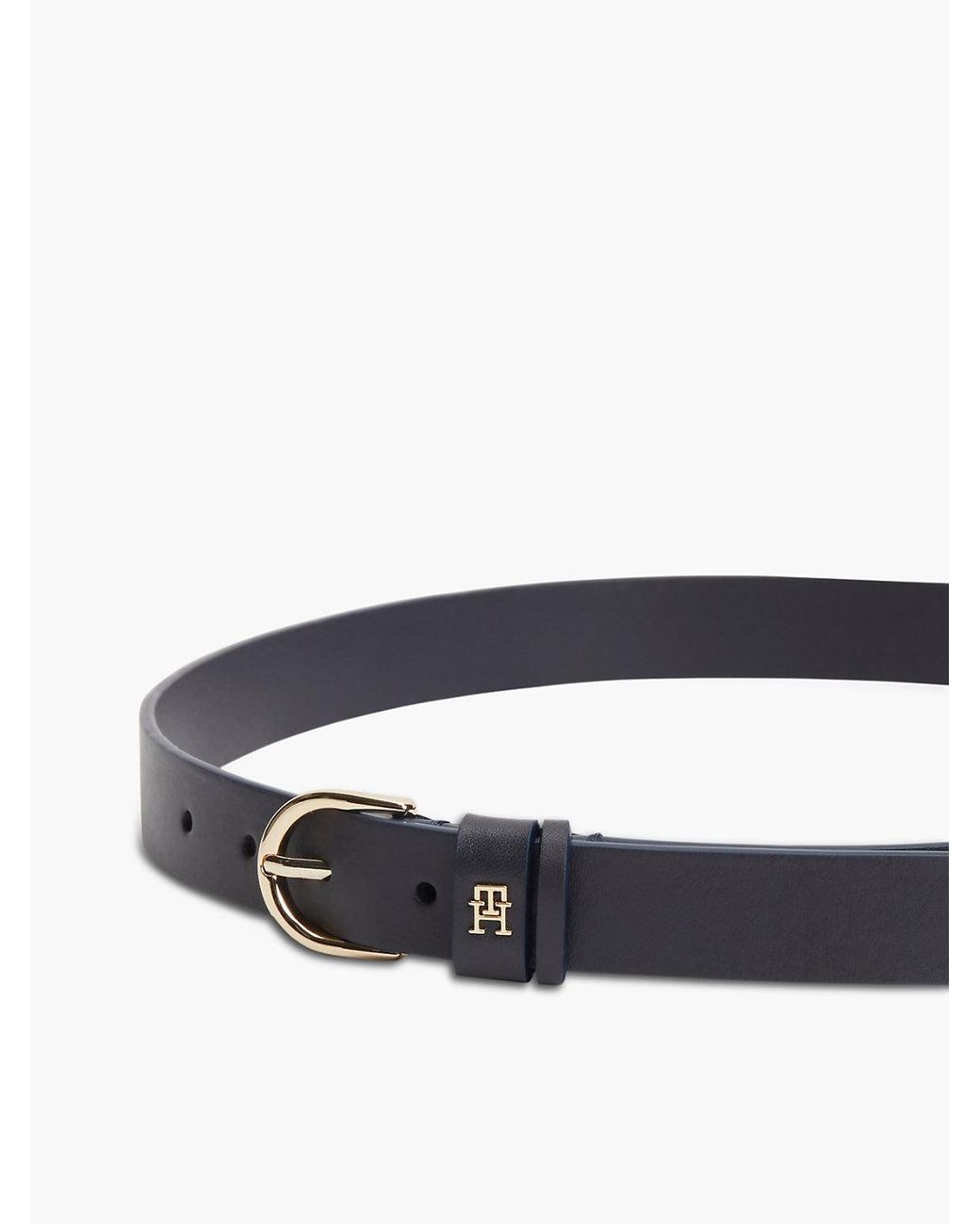 Tommy Hilfiger Blue Th Monogram Leather Belt