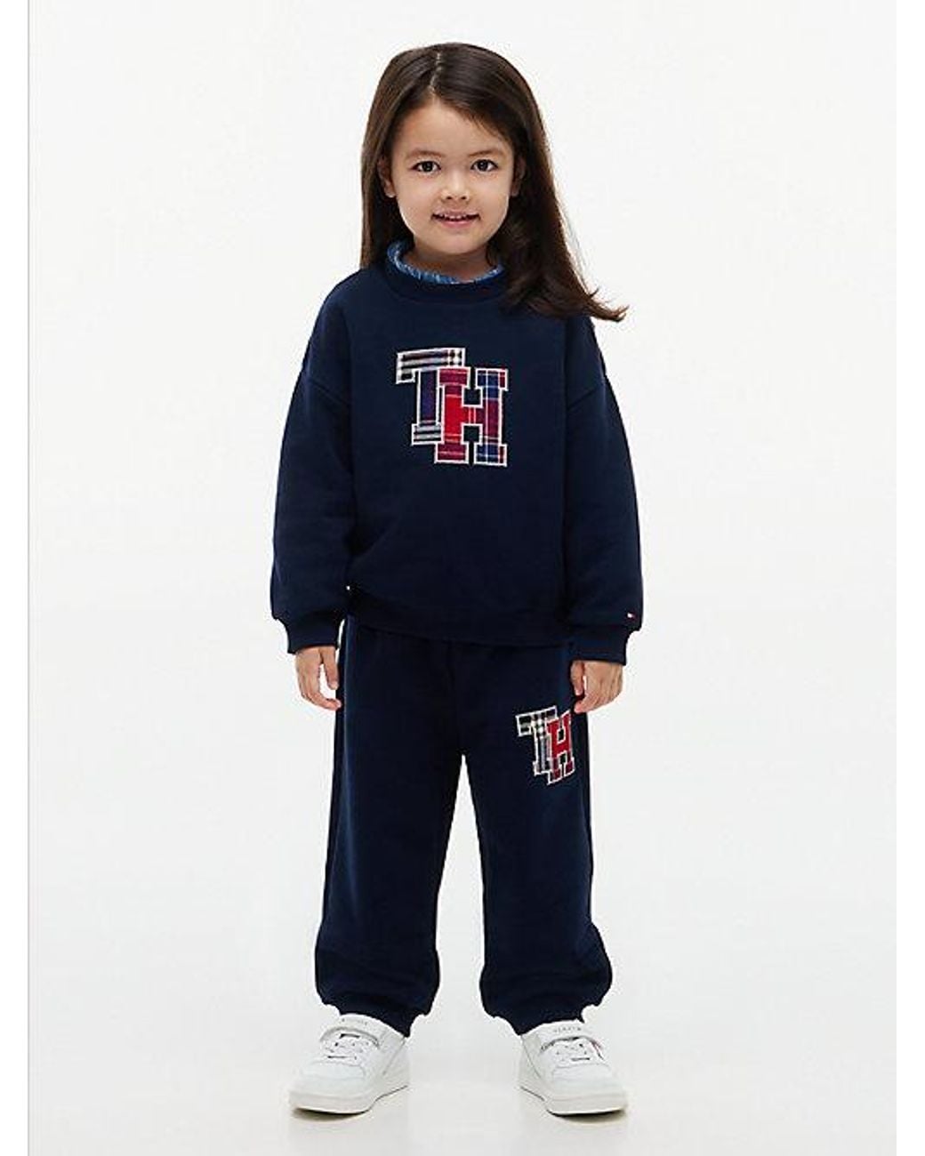 Tommy Hilfiger Blue Relaxed Terry Sweatshirt And Joggers Set