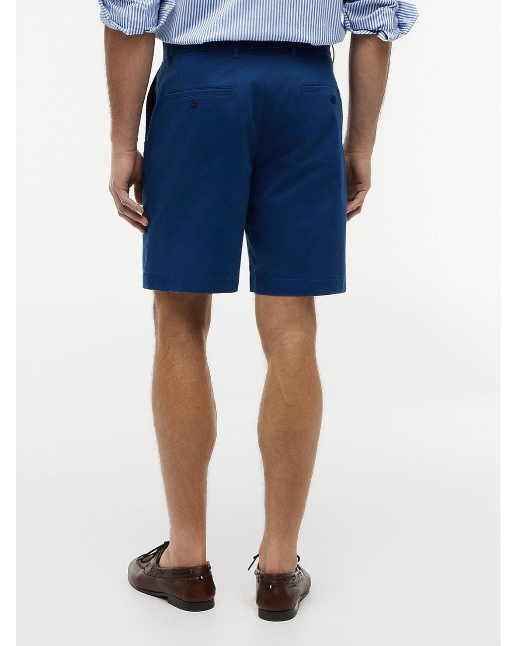 Tommy Hilfiger Blue Dover Twill Regular Fit Chino Shorts for men