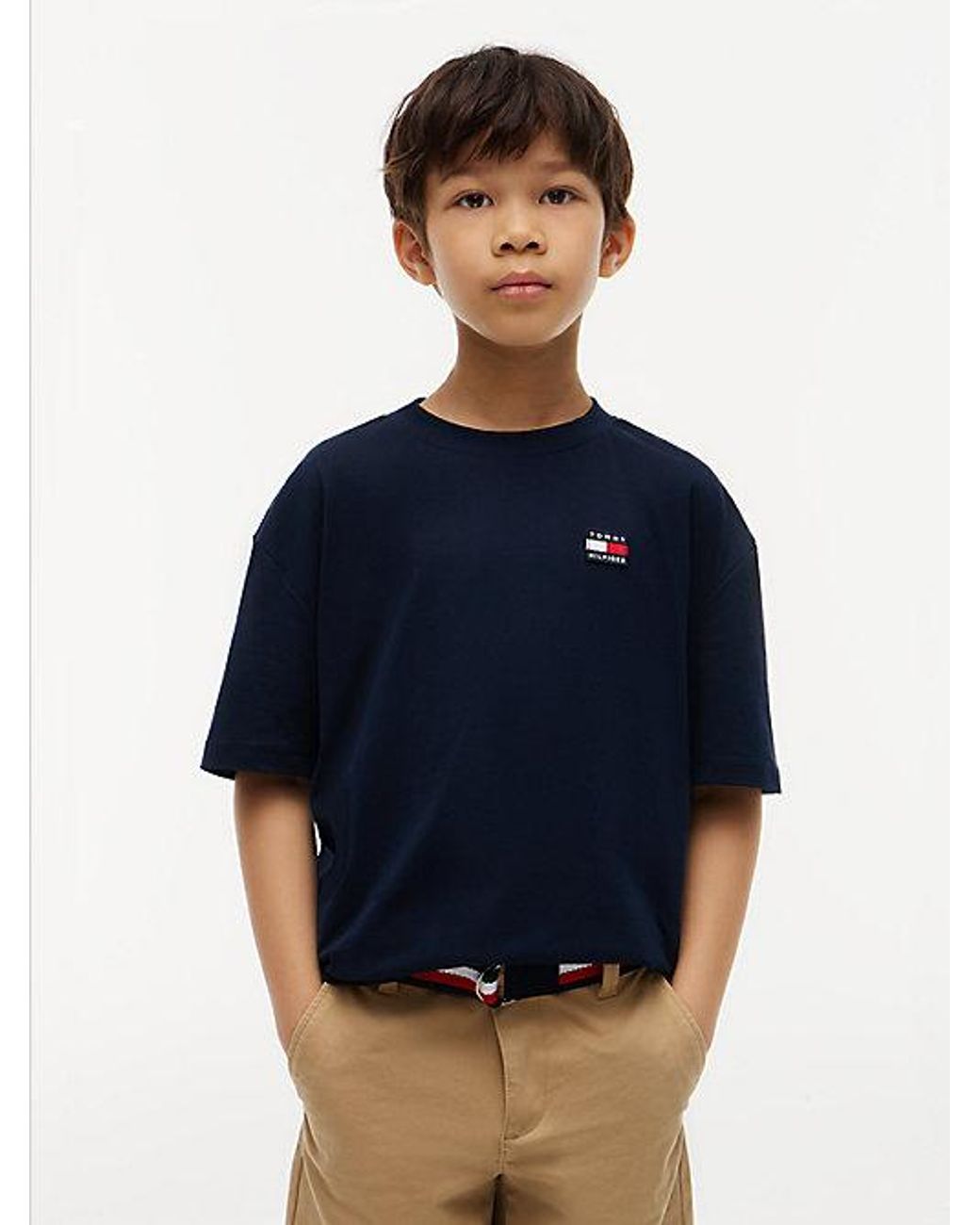 Tommy Hilfiger Blue Flag Logo Jersey T-Shirt