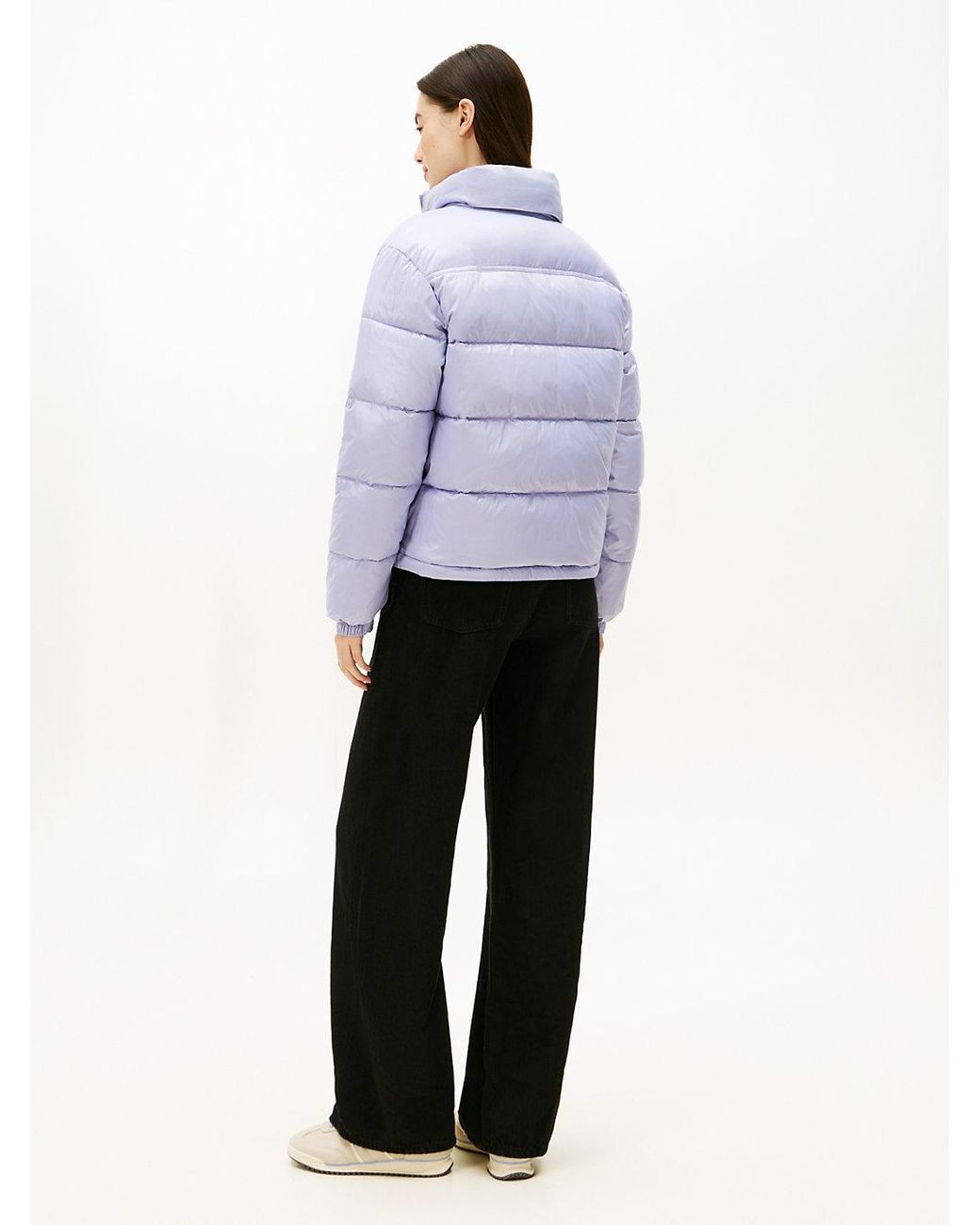 Tommy Hilfiger Blue Packable Shiny Puffer Jacket