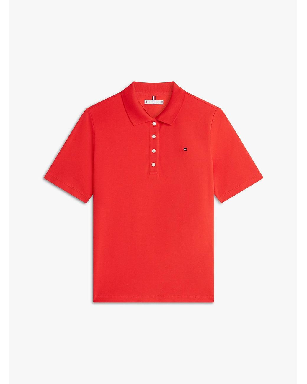 Tommy Hilfiger White 1985 Regular Fit Pique Polo Shirt