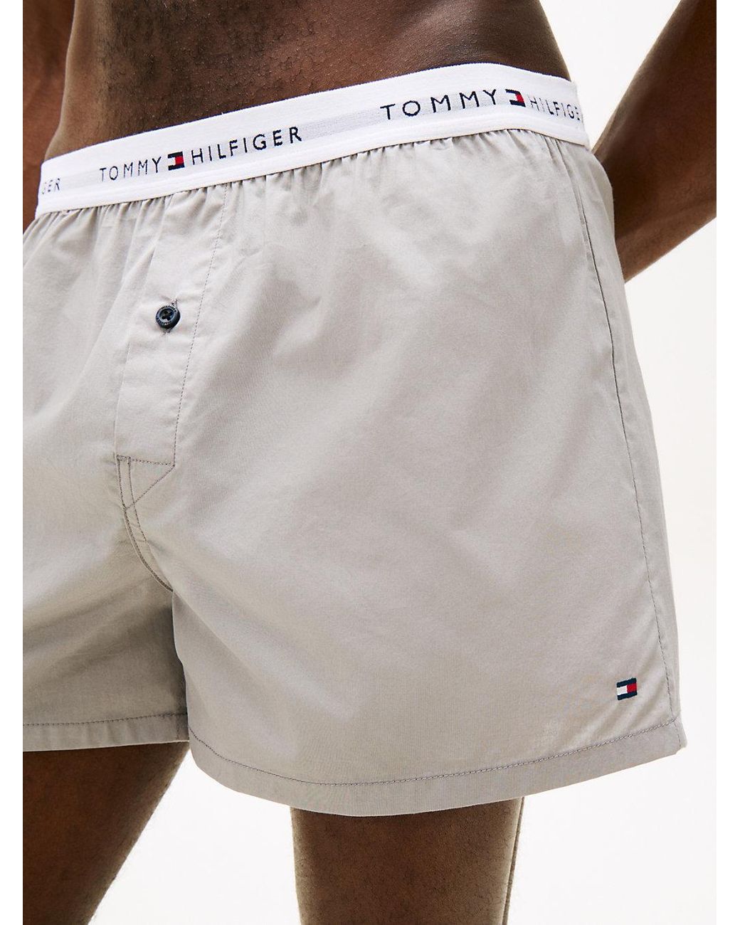 Tommy Hilfiger Black 2-Pack Signature Logo Woven Boxer Shorts for men