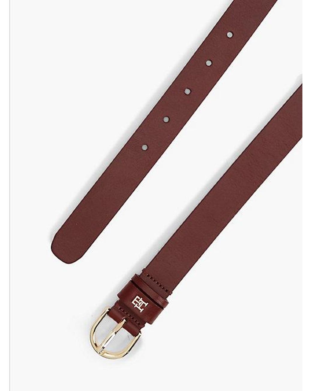 Tommy Hilfiger Brown Th Monogram Leather Belt