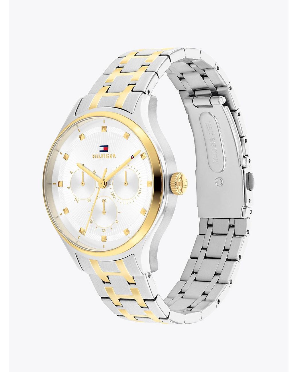 Tommy Hilfiger Metallic Two-tone Gold-plated Bracelet Watch