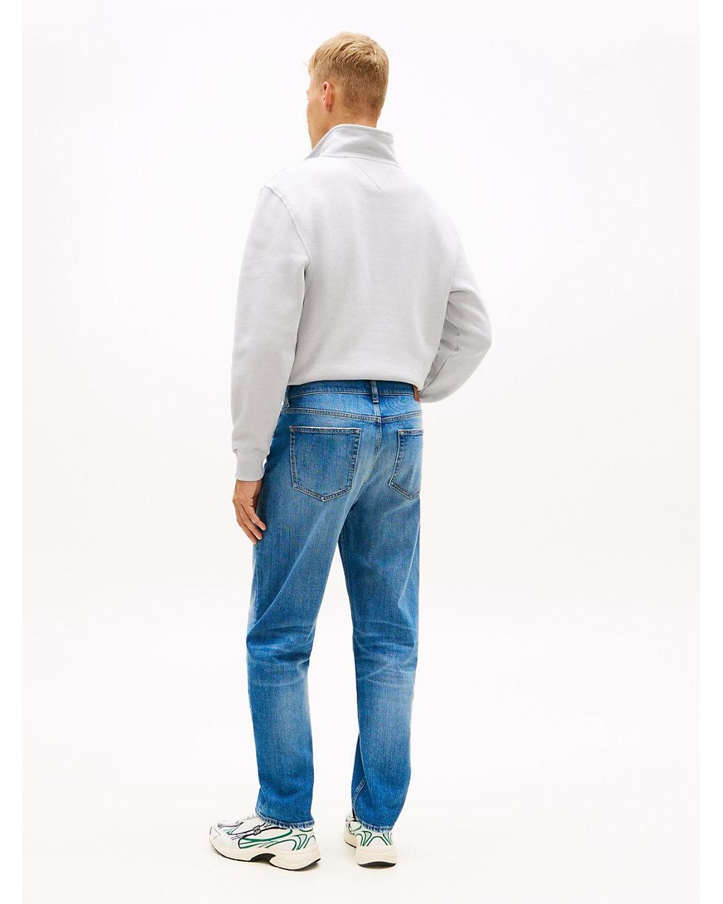 Tommy Hilfiger Green Sonny Whiskered Regular Tapered Leg Jeans for men