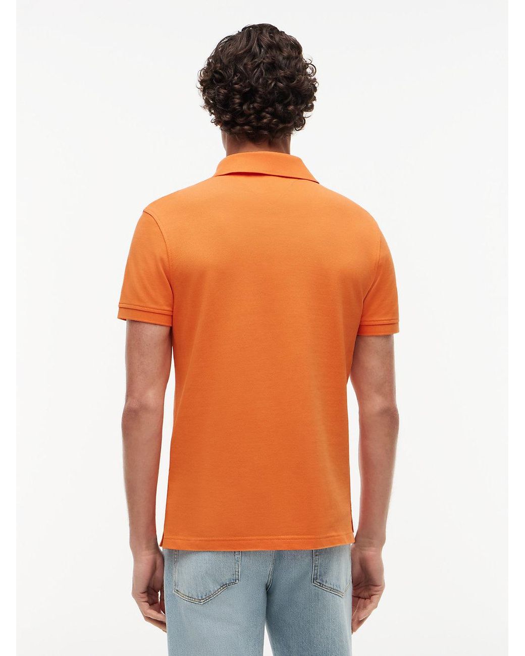 Tommy Hilfiger Red 1985 Slim Fit Pique Polo Shirt for men