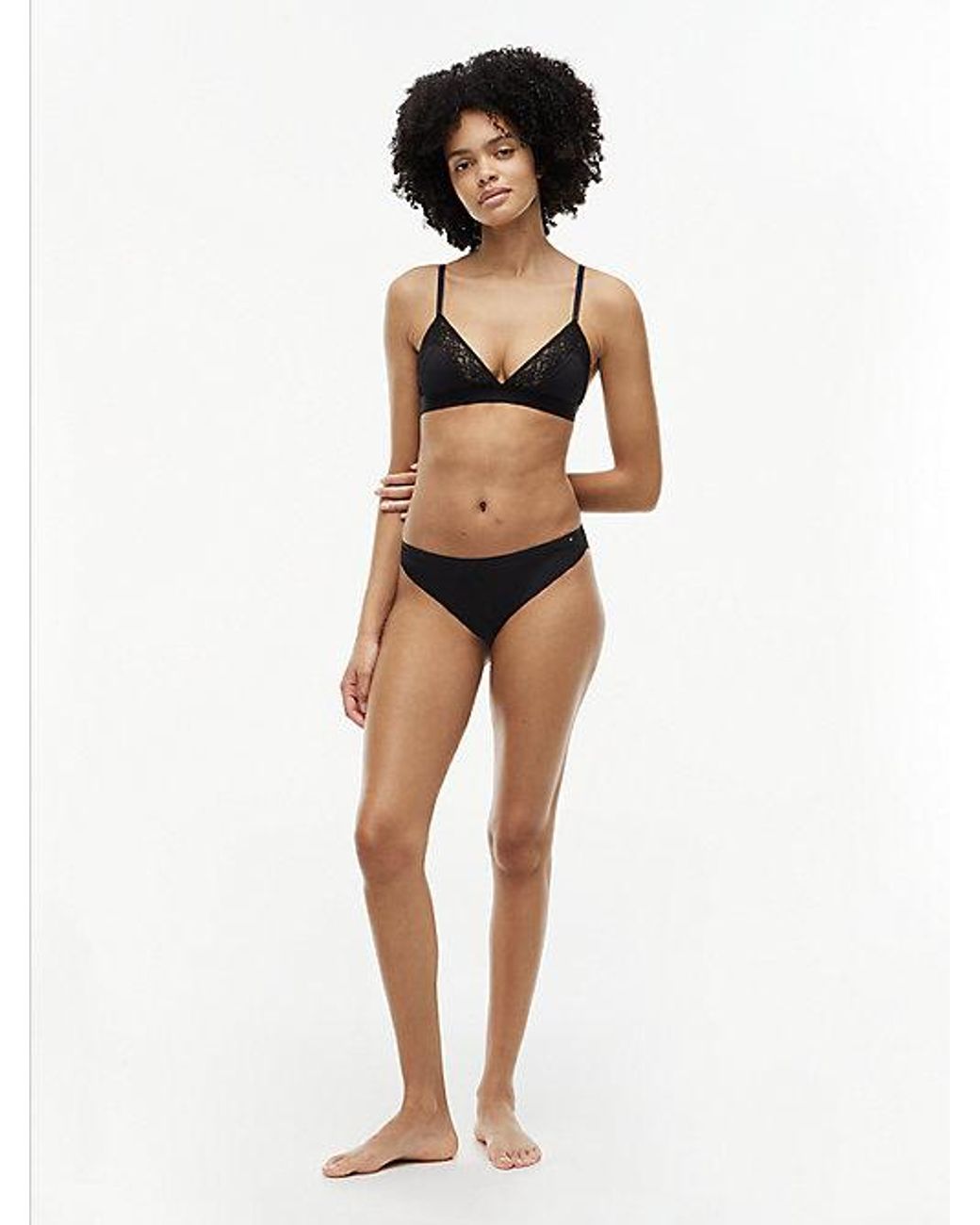 Tommy Hilfiger Black Floral Lace Briefs