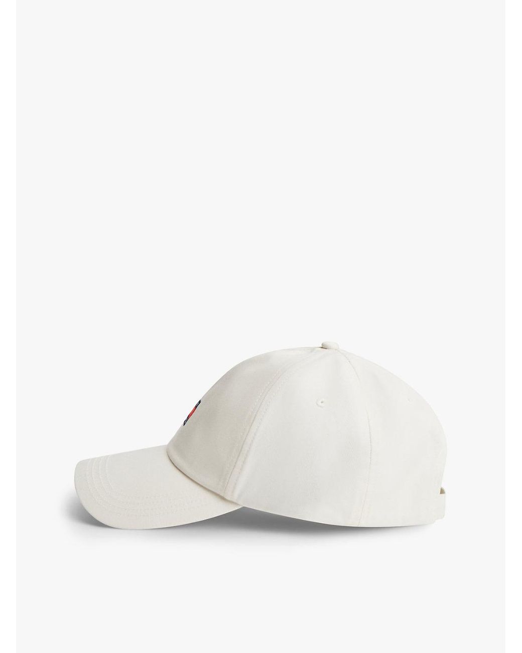 Tommy Hilfiger White Heritage Logo Baseball Cap for men