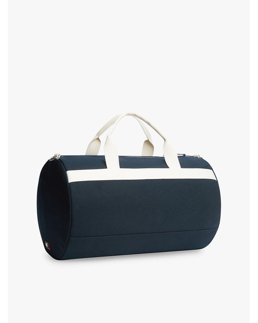 Tommy Hilfiger Blue Logo Embroidery Duffel Bag for men