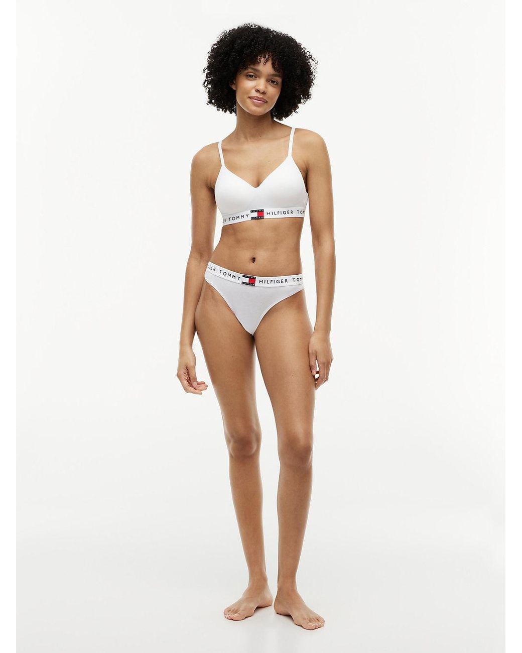 Tommy Hilfiger White Heritage Moulded Push-up Bralette
