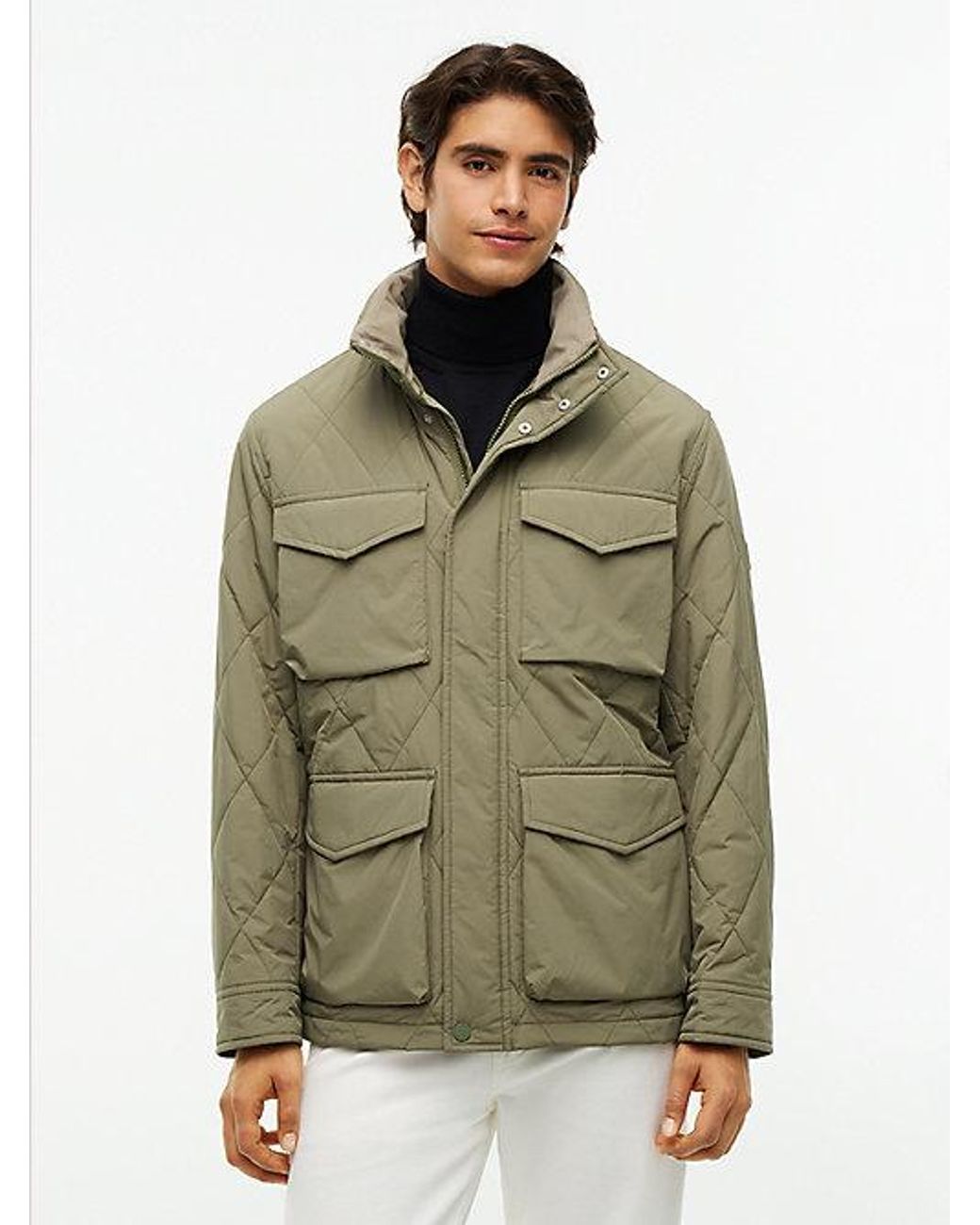Tommy Hilfiger Green Packable Quilted Field Jacket for men
