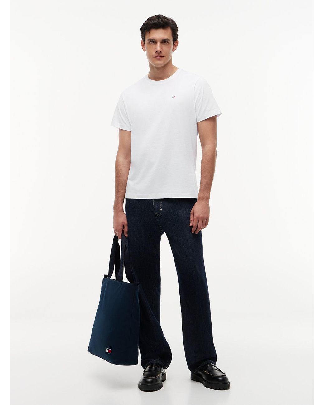 Tommy Hilfiger White Classics Regular Fit Cotton T-shirt for men