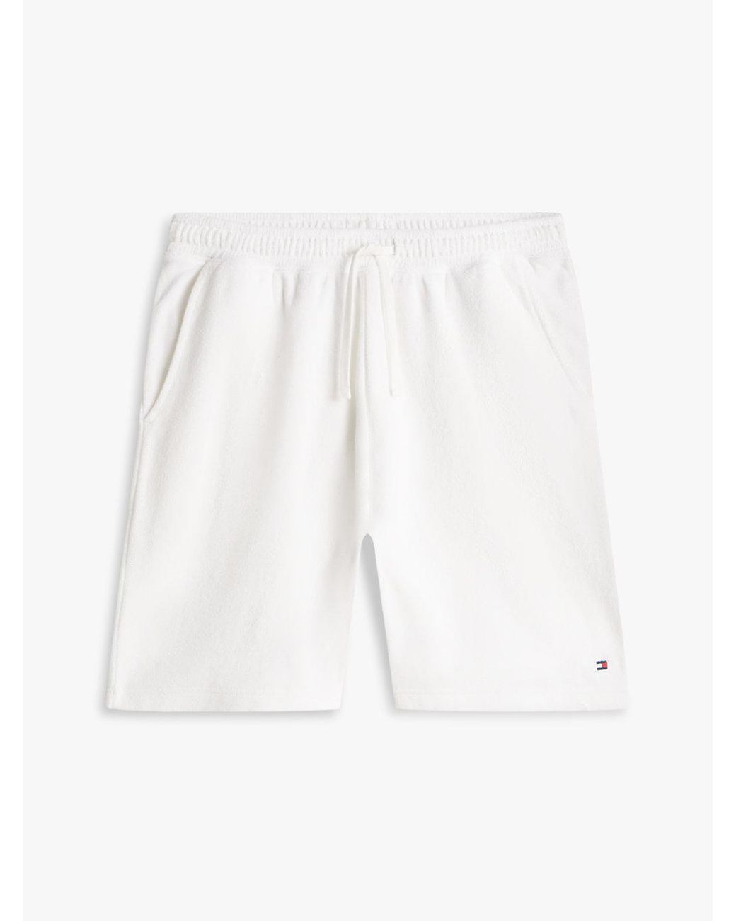 Tommy Hilfiger Blue Flag Embroidery Towelling Sweat Shorts for men