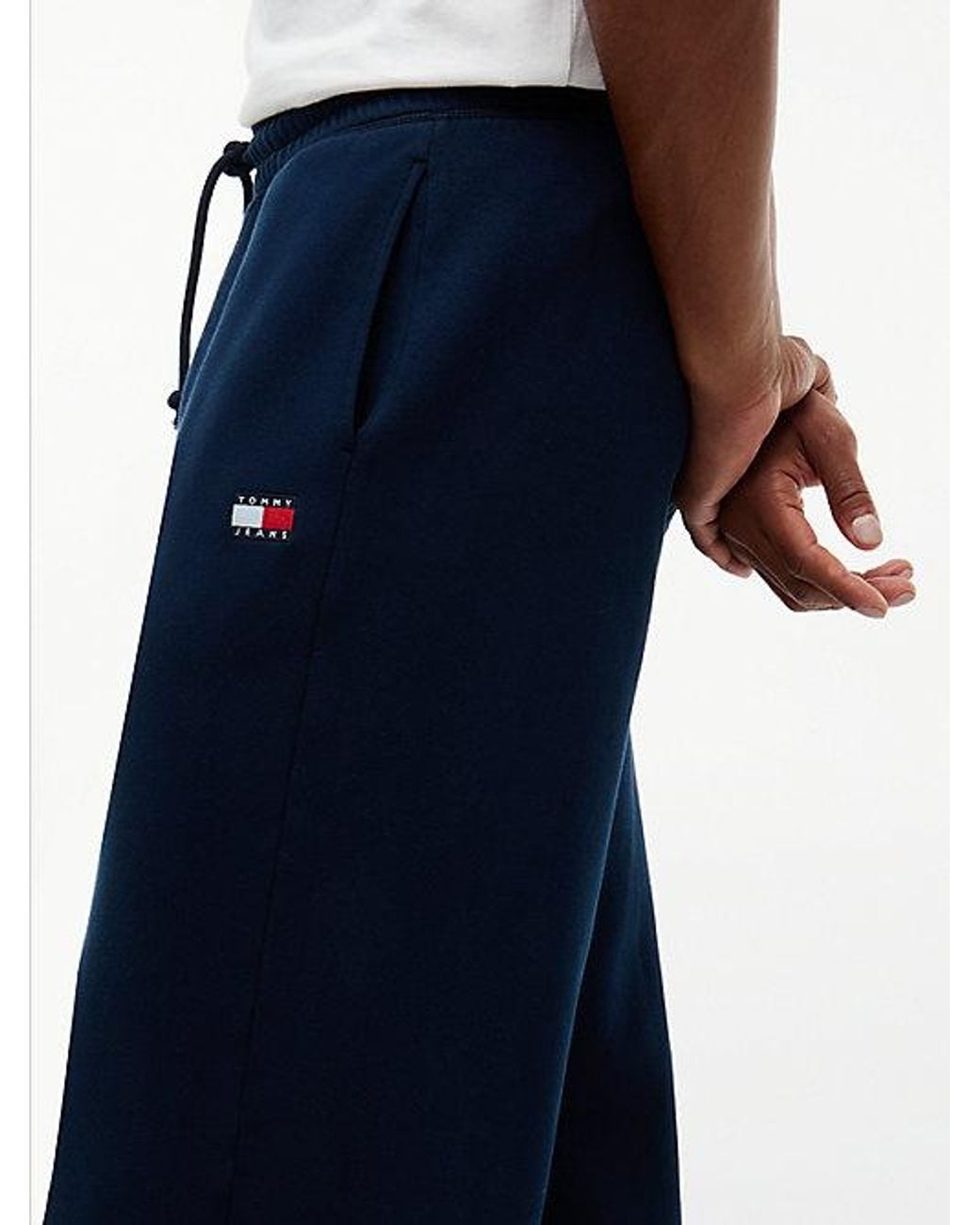 Tommy Hilfiger Blue Tommy Jeans Tommy Badge Fleece Relaxed Joggers for men