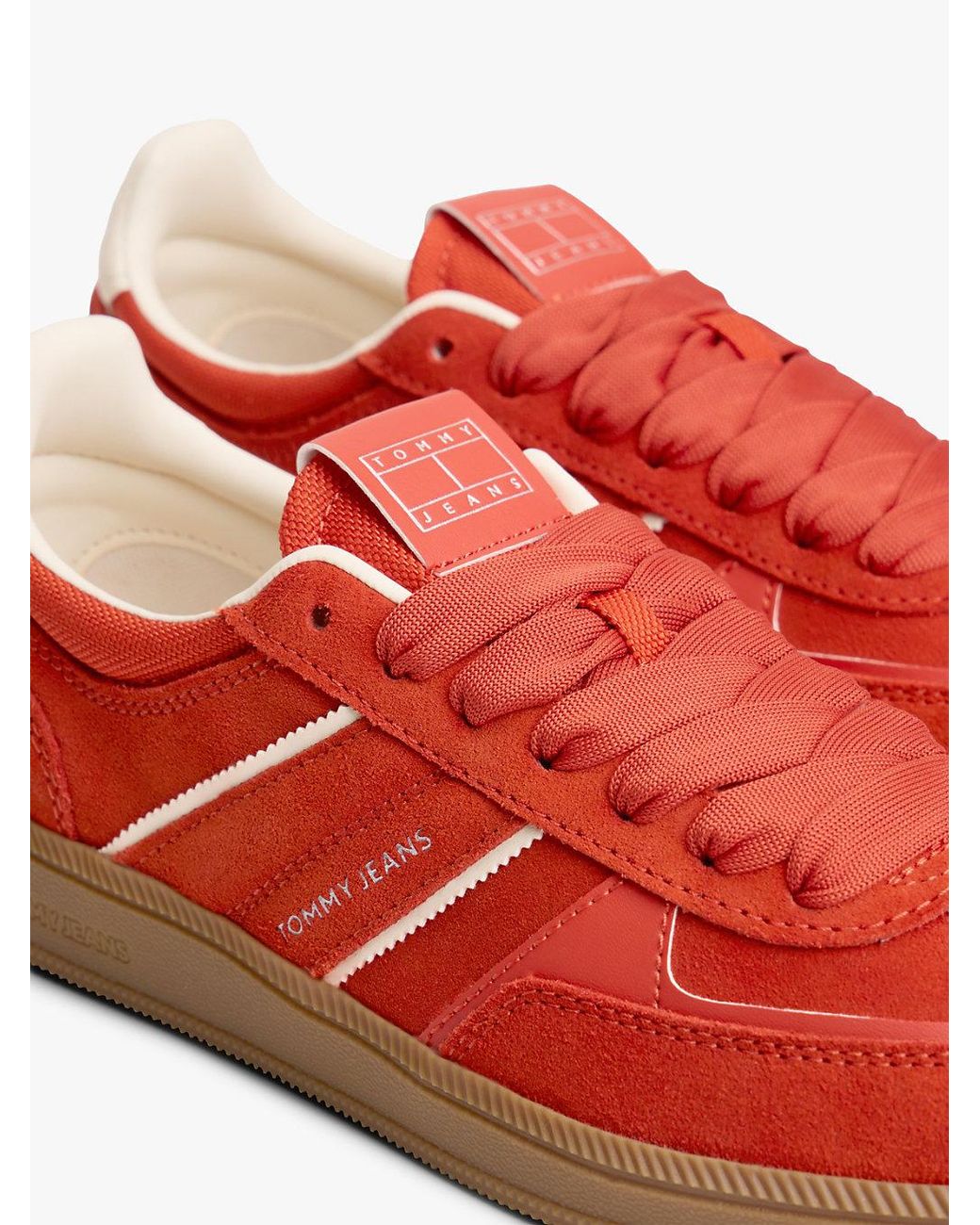 Tommy Hilfiger Red The Greenwich Suede Trainers