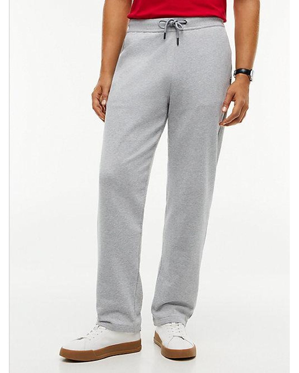Tommy Hilfiger Gray Global Stripe Pocket Terry Joggers for men