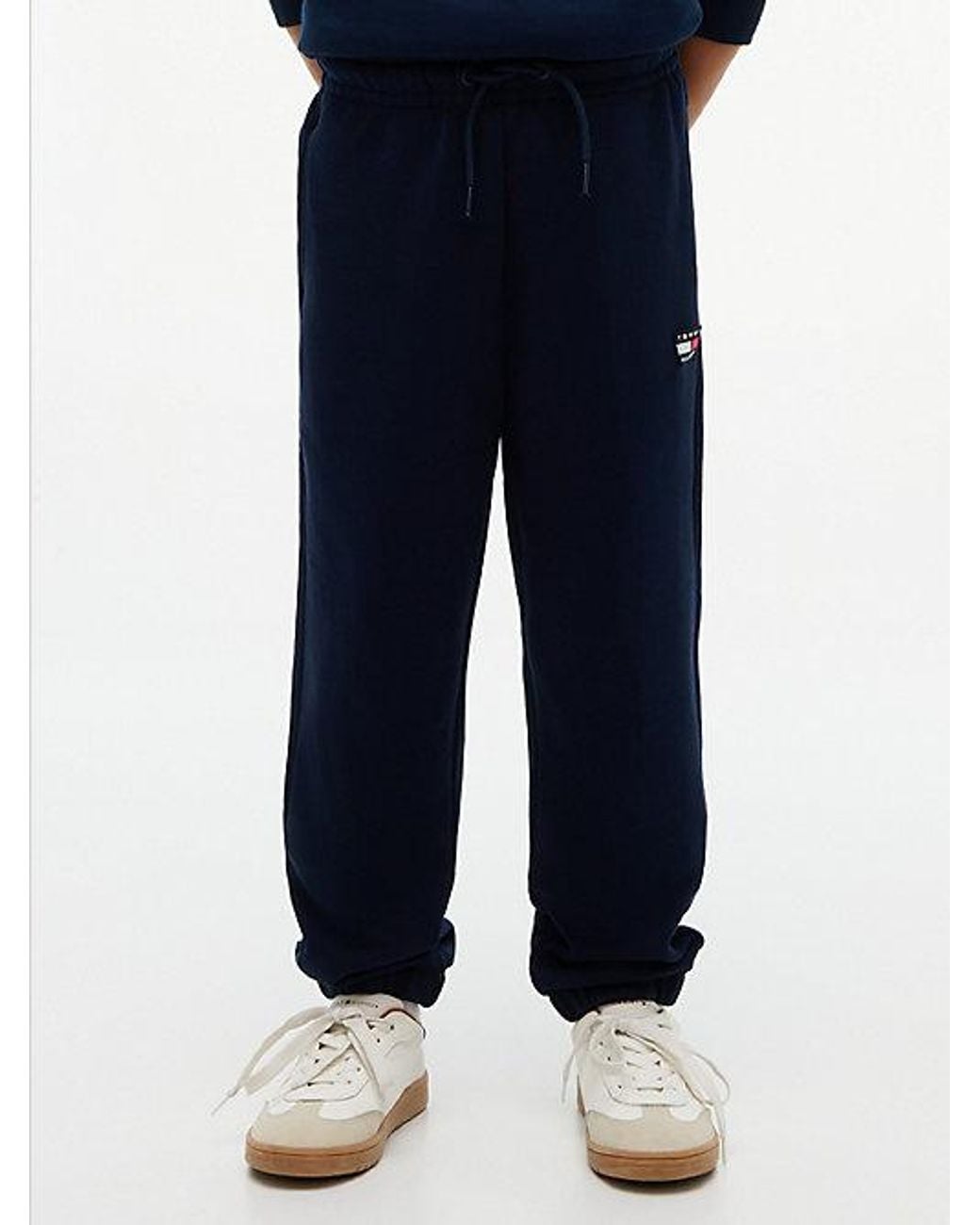 Tommy Hilfiger Blue Flag Logo Terry Cuffed Joggers