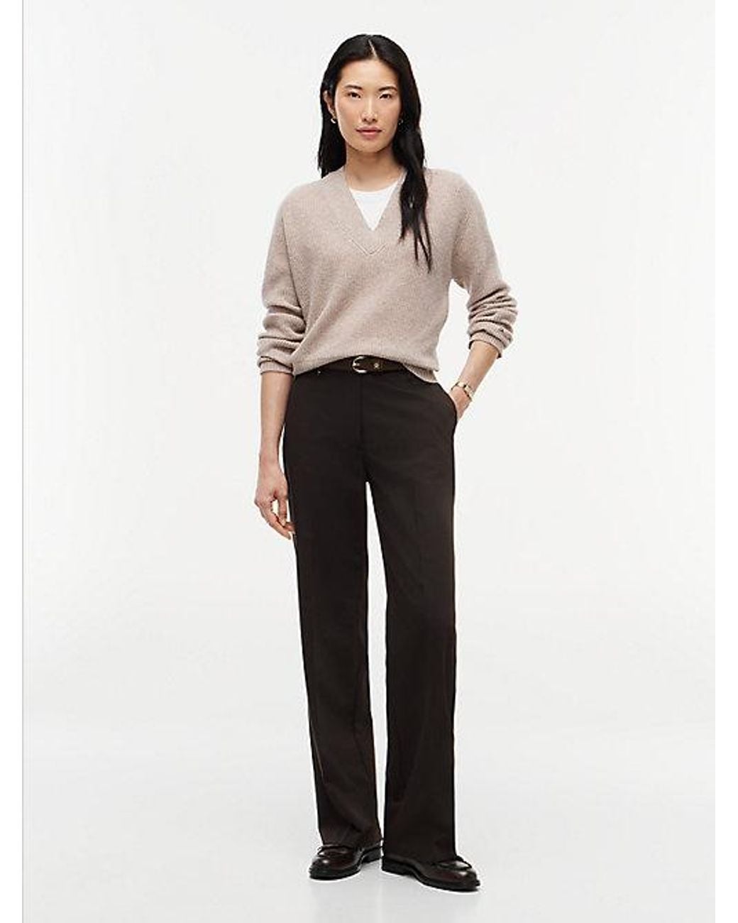 Tommy Hilfiger Natural Pure Wool V Neck Jumper