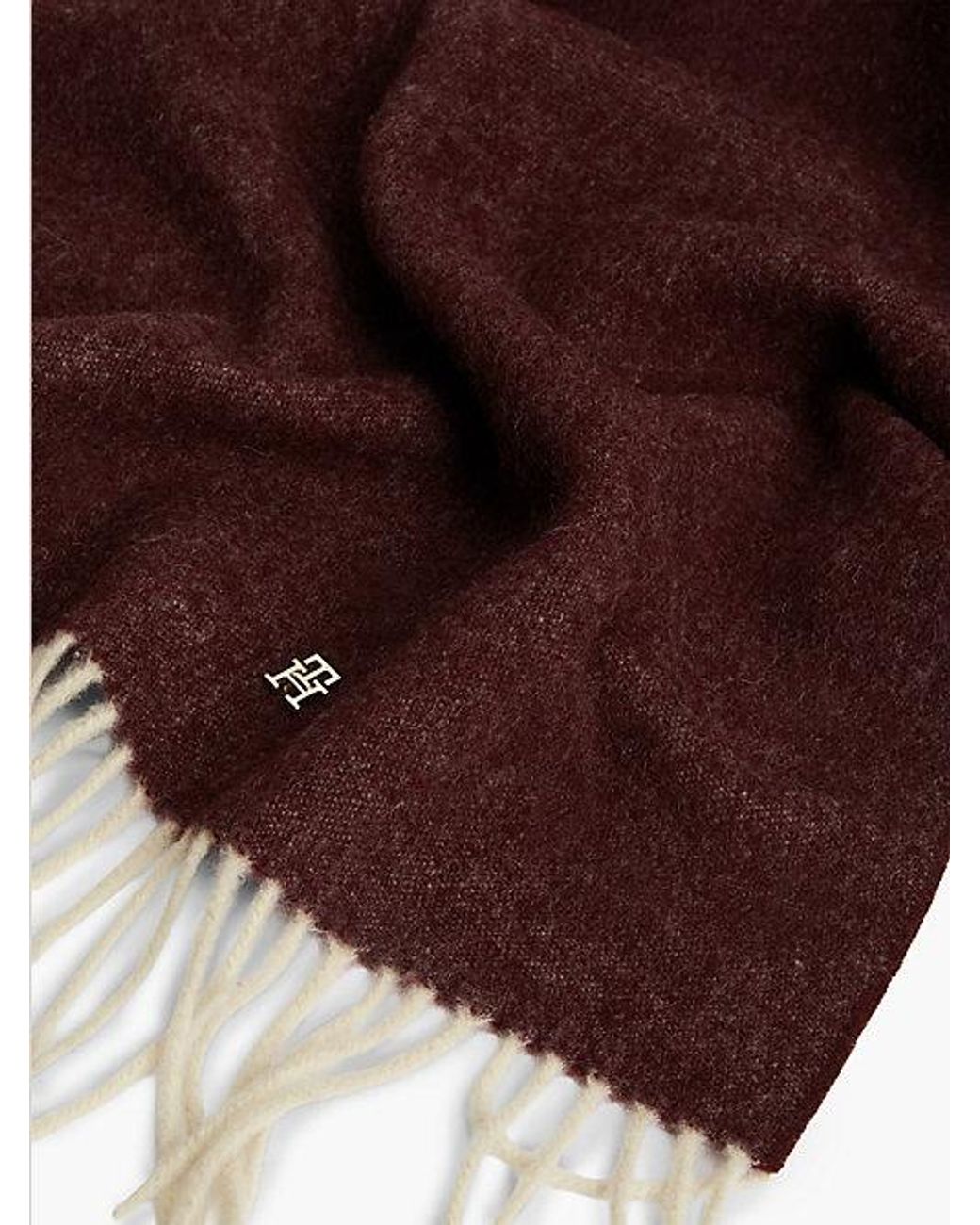 Tommy Hilfiger Red Chic Pure Wool Scarf