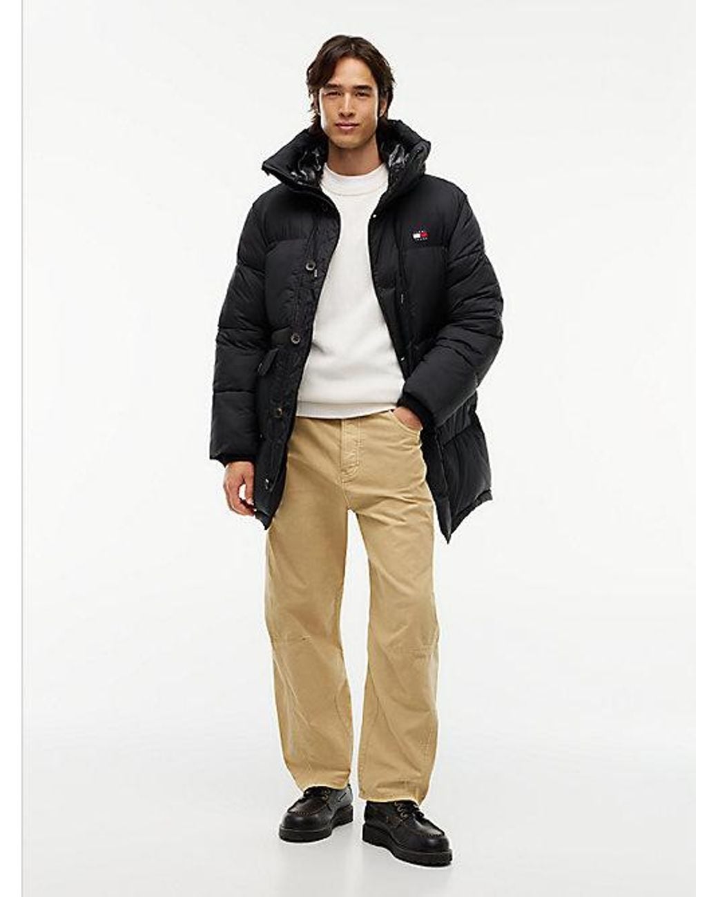 Tommy Hilfiger Multicolor Tommy Jeans Relaxed Padded Hooded Parka for men